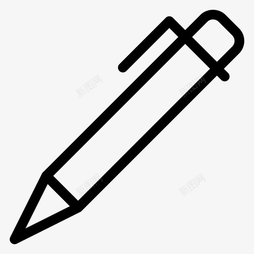 编辑商务钢笔图标svg_新图网 https://ixintu.com 书写 商务 编辑 设计线条图标 钢笔 铅笔