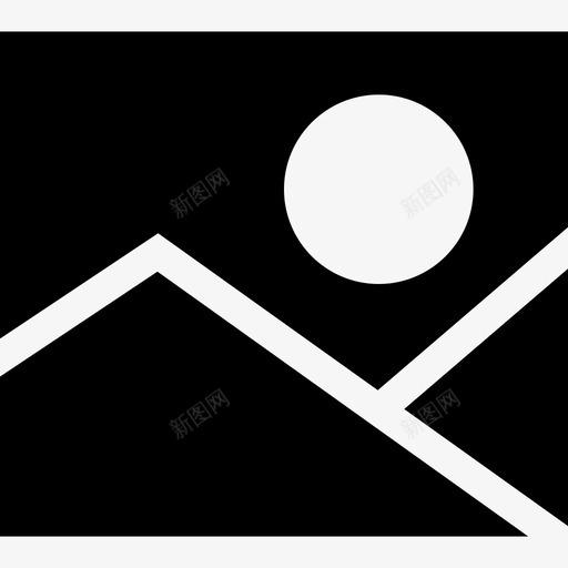 相册风景图标svg_新图网 https://ixintu.com 图片 小黑 照片 相册 绘画 风景