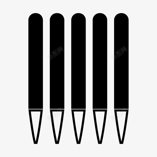 圆珠笔办公室钢笔图标svg_新图网 https://ixintu.com 办公室 圆珠笔 学校 文具 钢笔