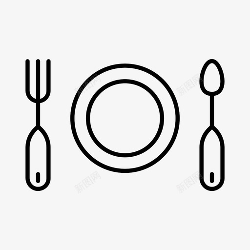 采购产品餐具食物叉子图标svg_新图网 https://ixintu.com 勺子 厨房用具 叉子 圣诞节 盘子 采购产品餐具 食物