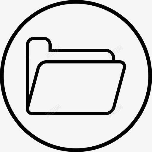 文件夹圆圈通信图标svg_新图网 https://ixintu.com 圆圈 基本界面 文件 文件夹 文档 通信