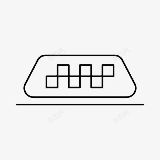 出租车出租车标志交通工具图标svg_新图网 https://ixintu.com 交通工具 出租车 出租车标志 旅行