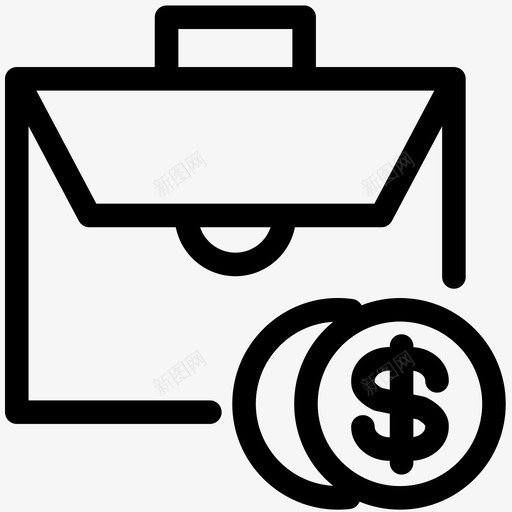预算包公文包图标svg_新图网 https://ixintu.com 公文包 包 现金 硬币 金融业务 预算