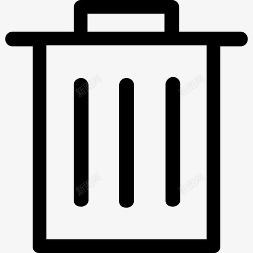 垃圾桶垃圾箱垃圾图标svg_新图网 https://ixintu.com 回收 垃圾 垃圾桶 垃圾箱 特殊收集