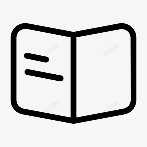 阅读书籍休闲图标svg_新图网 https://ixintu.com 书籍 休闲 开放 杂志 阅读