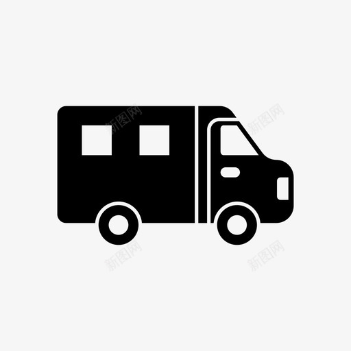 汽车拖车旅游运输图标svg_新图网 https://ixintu.com 旅游 汽车 汽车拖车 运输