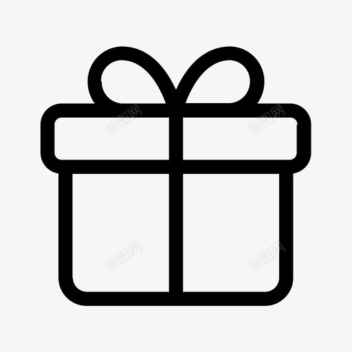 礼盒图标svg_新图网 https://ixintu.com 礼盒