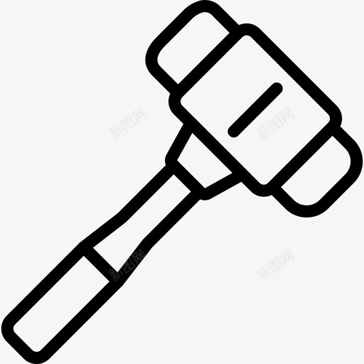 锤工具工具轮廓图标svg_新图网 https://ixintu.com 工具 工具轮廓 锤