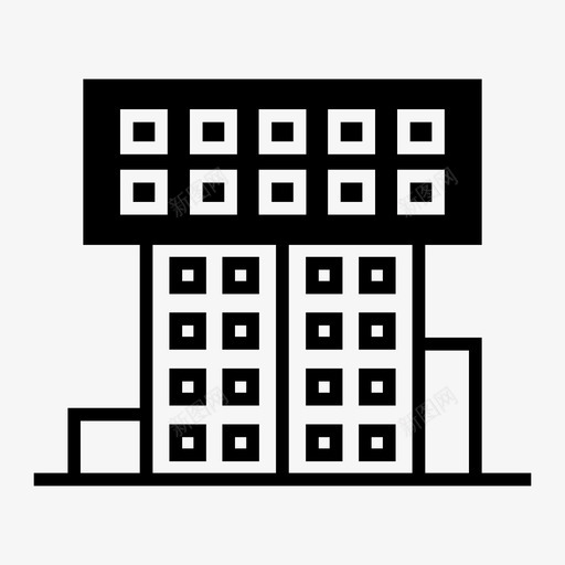 建筑物城市大厦公司大楼图标svg_新图网 https://ixintu.com 事业单位 公司大楼 办公楼 城市大厦 建筑物