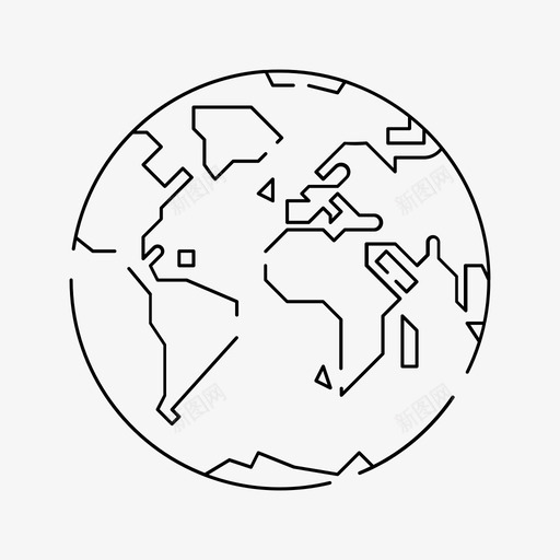地球行星水行星图标svg_新图网 https://ixintu.com 世界 地球 水行星 行星