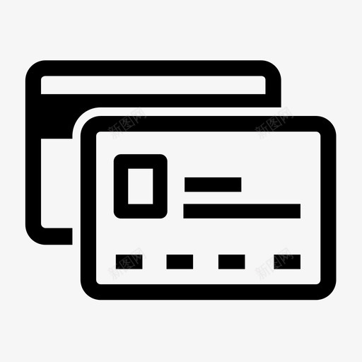信用卡慈善卡银行卡图标svg_新图网 https://ixintu.com 信用卡 慈善卡 银行卡