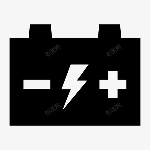 电瓶搭电救援svg_新图网 https://ixintu.com 电瓶搭电救援