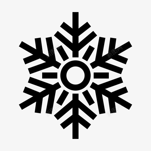 雪冷冰图标svg_新图网 https://ixintu.com 下雪 冬天 冰 冷 雪 雪花