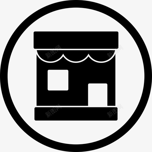 商店咖啡馆圈子图标svg_新图网 https://ixintu.com 咖啡馆 商店 圈子 市场 搜索引擎优化字形