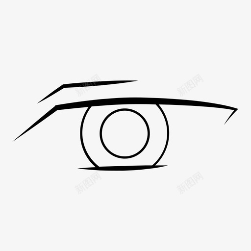 眼睛动画动画眼睛图标svg_新图网 https://ixintu.com 动画 动画眼睛 眼睛 睫毛