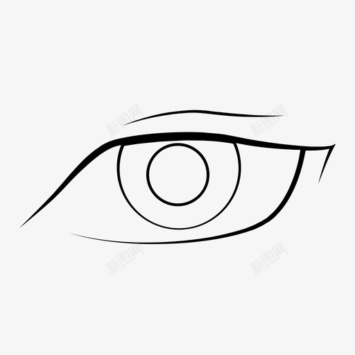 眼睛动画动画眼睛图标svg_新图网 https://ixintu.com 动画 动画眼睛 眼睛 睫毛