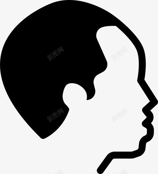 剪发身材头发图标svg_新图网 https://ixintu.com 剪发 发型 头 头发 身材