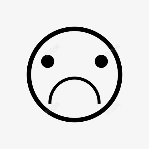 悲伤沮丧失望图标svg_新图网 https://ixintu.com 失望 悲伤 情绪化 沮丧