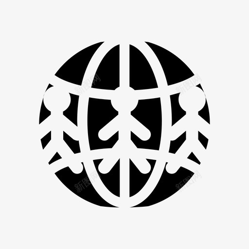 世界地球通讯6图标svg_新图网 https://ixintu.com 世界 地球 通讯6