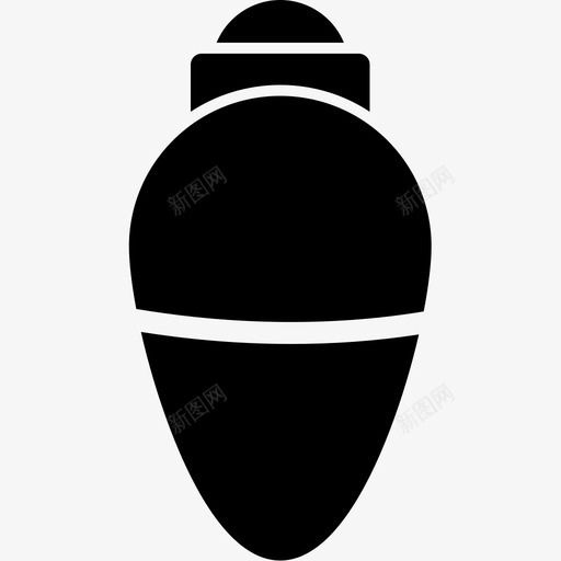 圣诞饰品球装饰图标svg_新图网 https://ixintu.com 圣诞节 圣诞饰品 圣诞饰品卷2字形 球 装饰
