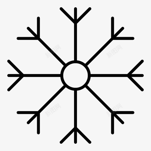 圣诞节雪片冬季图标svg_新图网 https://ixintu.com 冬季 圣诞节 雪片 雪花