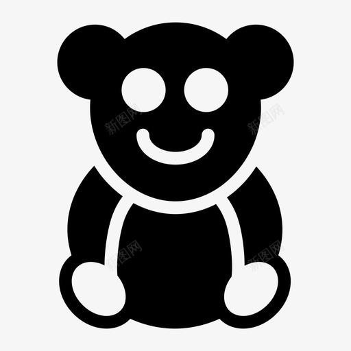 泰迪熊拥抱图标svg_新图网 https://ixintu.com 假日 圣诞图标第一卷 拥抱 泰迪 熊 玩具
