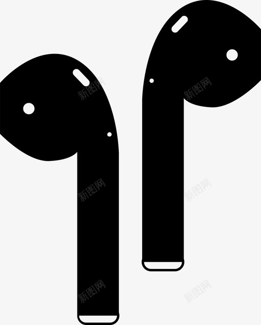 airpods苹果耳塞图标svg_新图网 https://ixintu.com airpods 无线 耳塞 耳机 苹果