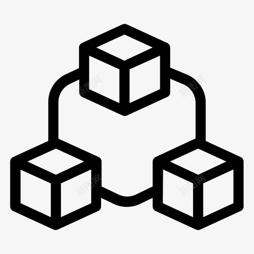 连接统计图标svg_新图网 https://ixintu.com 统计 连接