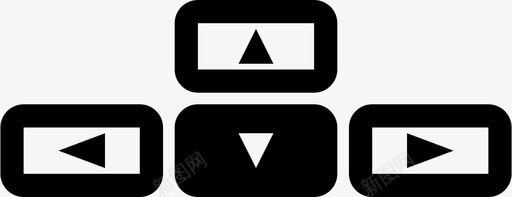 按下下箭头键键入用户界面图标svg_新图网 https://ixintu.com 按下下箭头键 用户界面 键入 键盘和按键