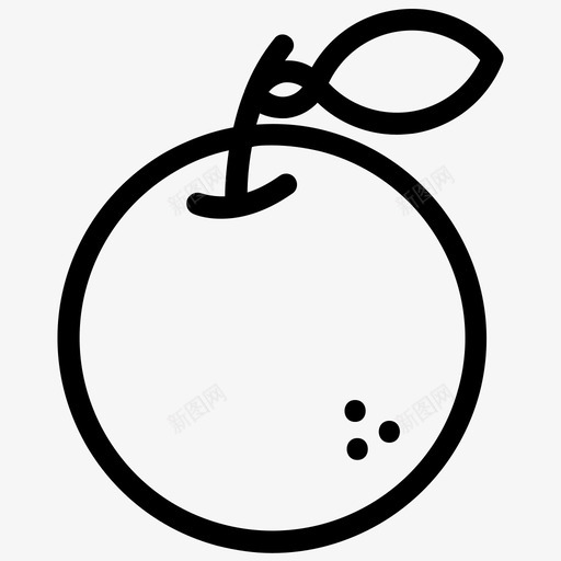 橘子早餐水果图标svg_新图网 https://ixintu.com 早餐 橘子 水果 甜 酸