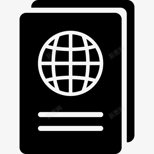 暑期旅行护照图标svg_新图网 https://ixintu.com 暑期旅行护照