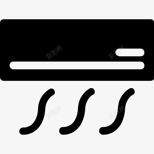 空调家具雕纹图标svg_新图网 https://ixintu.com 家具雕纹 空调