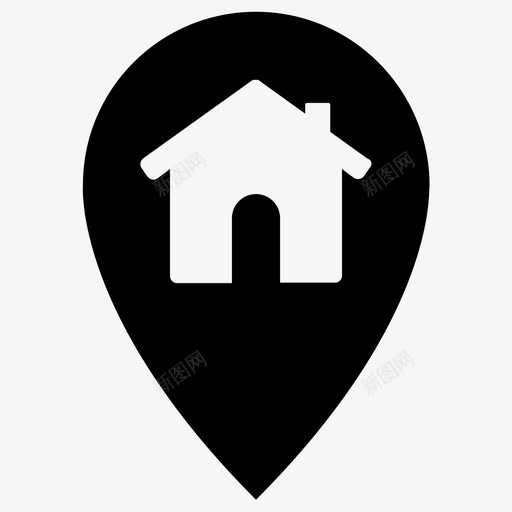 主定位销定位销地图图标svg_新图网 https://ixintu.com 主定位销 地图 定位销
