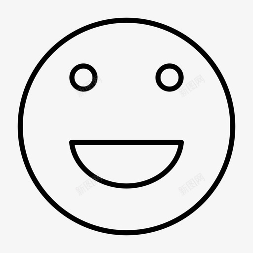 开心的脸表情符号脸图标svg_新图网 https://ixintu.com 开心的脸 脸 表情符号