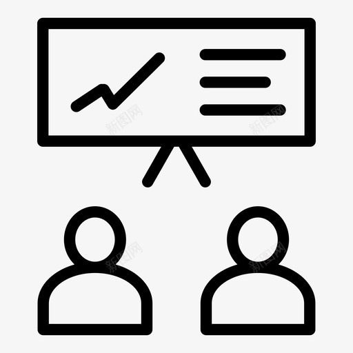 演示课堂培训图标svg_新图网 https://ixintu.com 业务精简 培训 演示 课堂