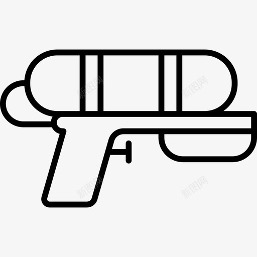 水枪武器新生儿图标svg_新图网 https://ixintu.com 新生儿 武器 水枪