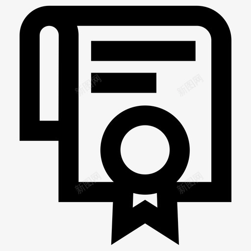 证书合同学位图标svg_新图网 https://ixintu.com 专利 合同 学位 文凭 证书