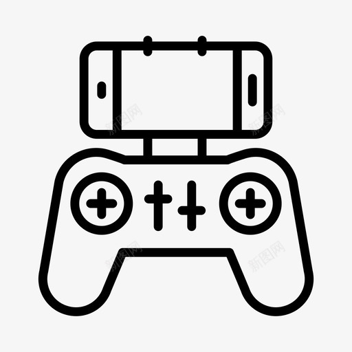 无人机遥控应用程序收音机图标svg_新图网 https://ixintu.com 应用程序 收音机 无人机 无人机遥控