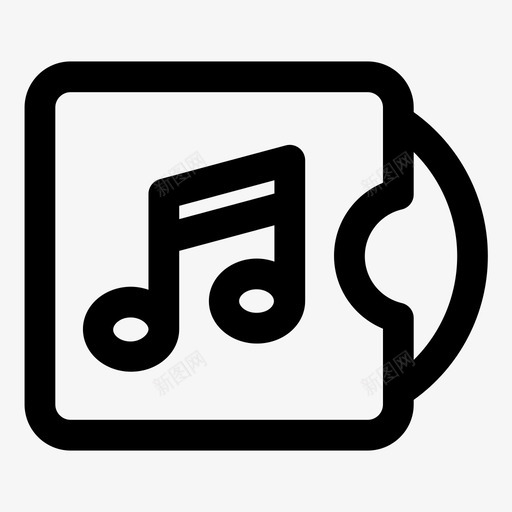封面专辑dvd图标svg_新图网 https://ixintu.com dvd 专辑 封面 音乐
