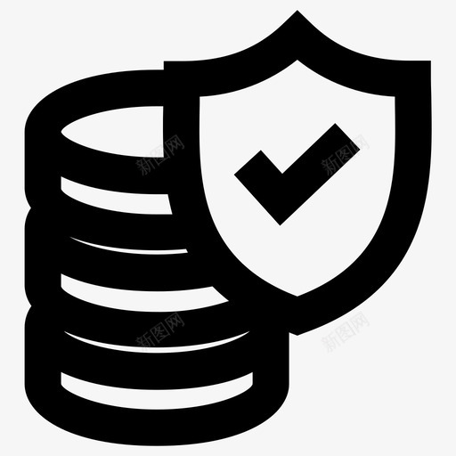 数据安全存储图标svg_新图网 https://ixintu.com 存储 安全 数据