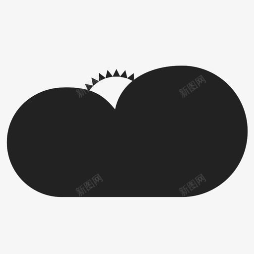 日落云彩天气图标svg_新图网 https://ixintu.com 云彩 天气 日落