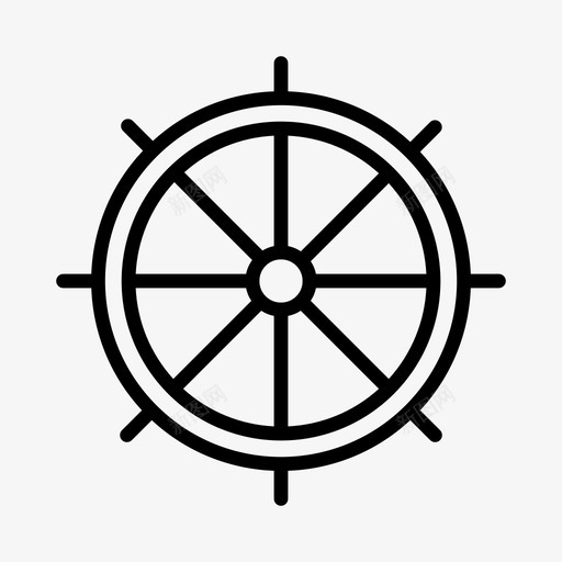 方向盘舵手海盗图标svg_新图网 https://ixintu.com 方向盘 旅行 海盗 舵手 船轮