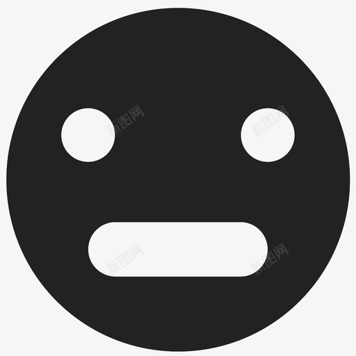 害怕的微笑情绪脸图标svg_新图网 https://ixintu.com 害怕的微笑 恐惧 情绪 脸