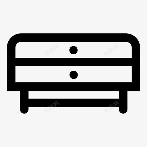 梳妆台卧室衣柜图标svg_新图网 https://ixintu.com 五斗橱 卧室 整理 梳妆台 衣柜