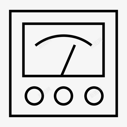 电压表仪表图标svg_新图网 https://ixintu.com 仪表 电压表