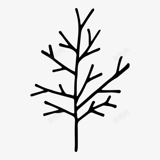 树树枝冬天图标svg_新图网 https://ixintu.com 冬天 树 树枝