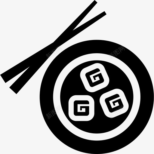寿司亚洲人料理图标svg_新图网 https://ixintu.com maki 亚洲人 寿司 料理 日式 食物 餐厅