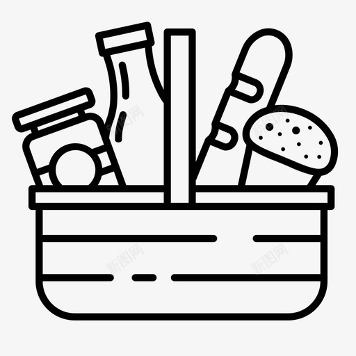 农产品菜篮子天然的图标svg_新图网 https://ixintu.com 农产品 天然的 有机的 菜篮子 适当的营养