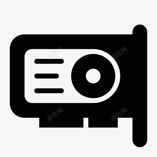 显卡游戏硬件图标svg_新图网 https://ixintu.com 显卡 游戏 硬件 蚂蚁图标 视频