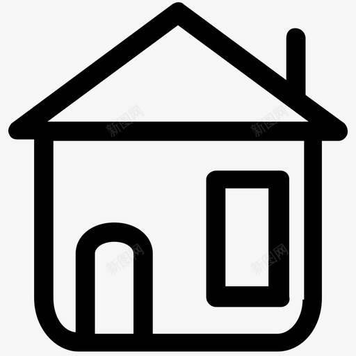 住宅公寓房产图标svg_新图网 https://ixintu.com 住宅 公寓 场所 建筑1 房产 房地产 房屋